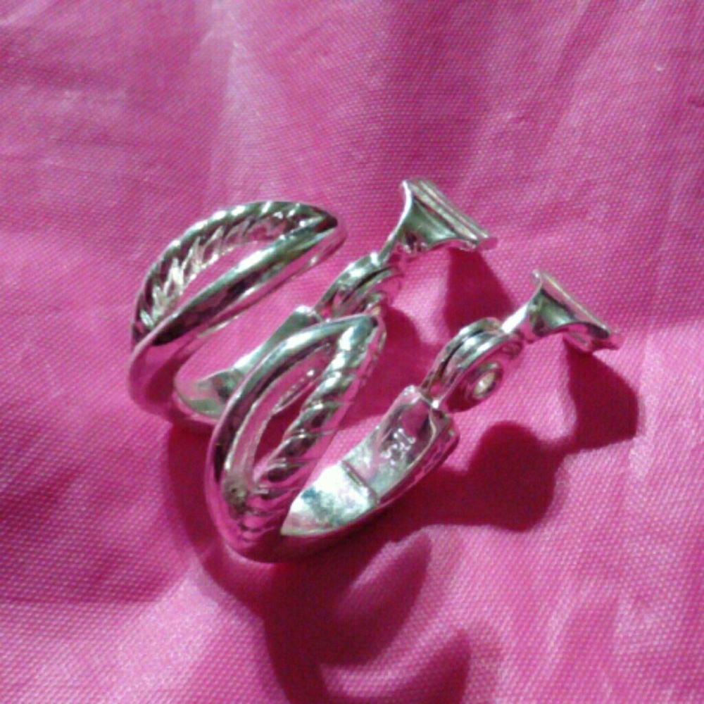 Silver earrings